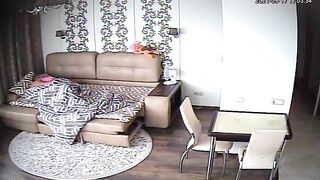 Wife cheats on her husband cuckold in airbnb apartment