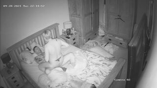 Bedroom hidden camera porn with naked blonde mother