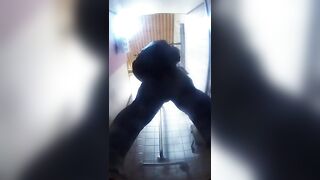 Men peeing on girls