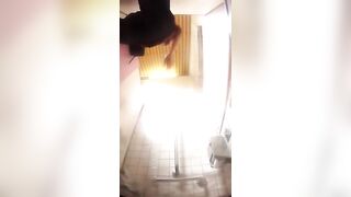 Men peeing on girls