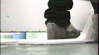 Toilet masturbation voyeur