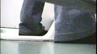 Toilet masturbation voyeur