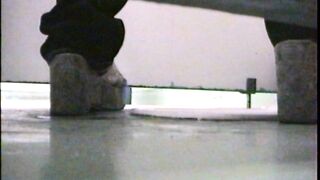 Toilet masturbation voyeur