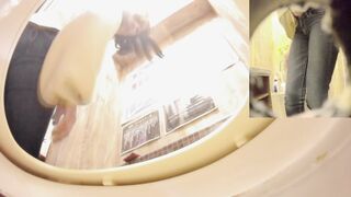 Spy cam men toilet