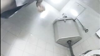 Spy cam in public toilet