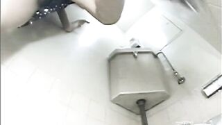 Spy cam in public toilet