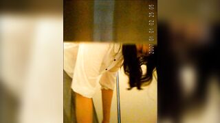 Girls peeing in car