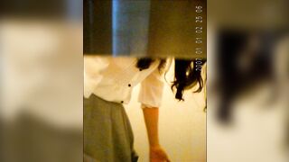 Girls peeing in car