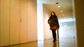 Girls public peeing
