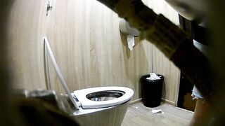 Restaurant toilet voyeur