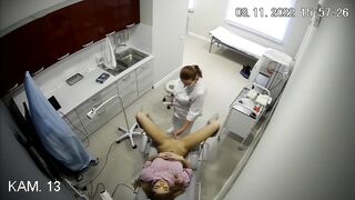 Female doctor gyno exam