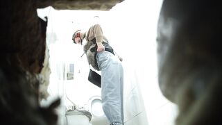 American toilet voyeur