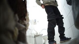 Peeing girls outside