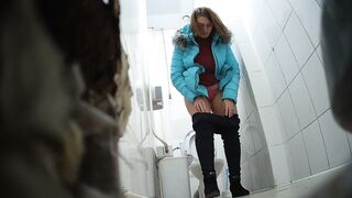 Girls peeing on carpet