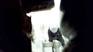 Voyeur hidden toilet
