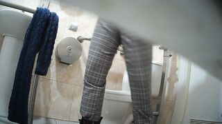 Toilet poop voyeur