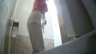 Girls peeing in a car