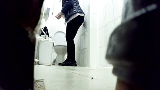 Peeing girls outdoor