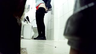 Peeing girls outdoor
