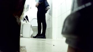 Peeing girls outdoor