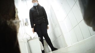 Hijab toilet spy