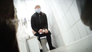 Hijab toilet spy