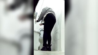 African girls peeing