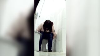 Girls peeing in snow