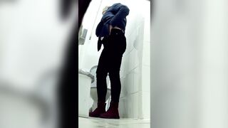 Peeing naked girls