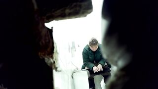 Girls peeing in weird places