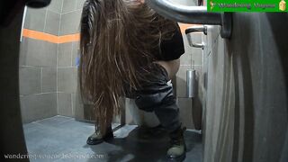 Girls peeing like guys