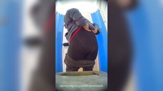 Spy cam toilet pissing