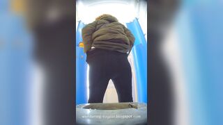 Boys toilet spy