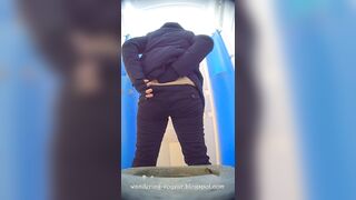 Squat toilet spy
