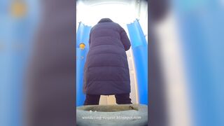 Squat toilet spy