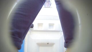 Understall toilet spy