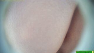 Desperate girls peeing in the kitchen