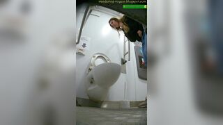 Spy cam toilet video