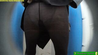 Girls peeing urgently