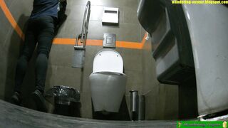 Office toilet spy