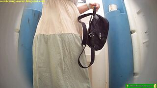 Cute girls peeing naked