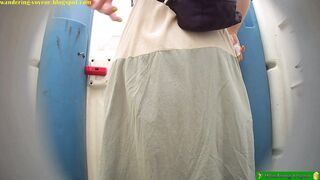 Cute girls peeing naked