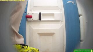 Shitting toilet voyeur