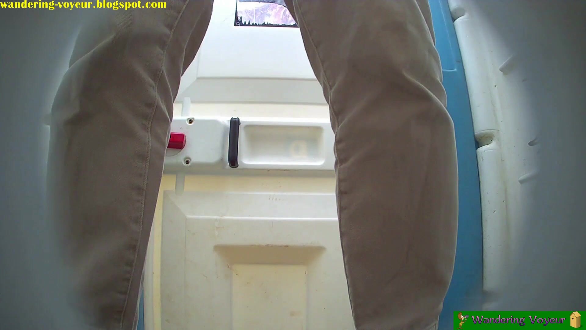 Girl pooping on toilet voyeur