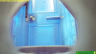 Toilet bowl spy camera