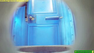 Toilet bowl spy camera