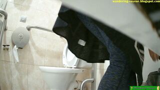 Spy cam in womens toilet