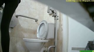 Spy toilet jerk