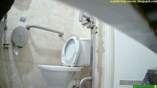 Spy toilet jerk