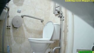 Hijab spy toilet